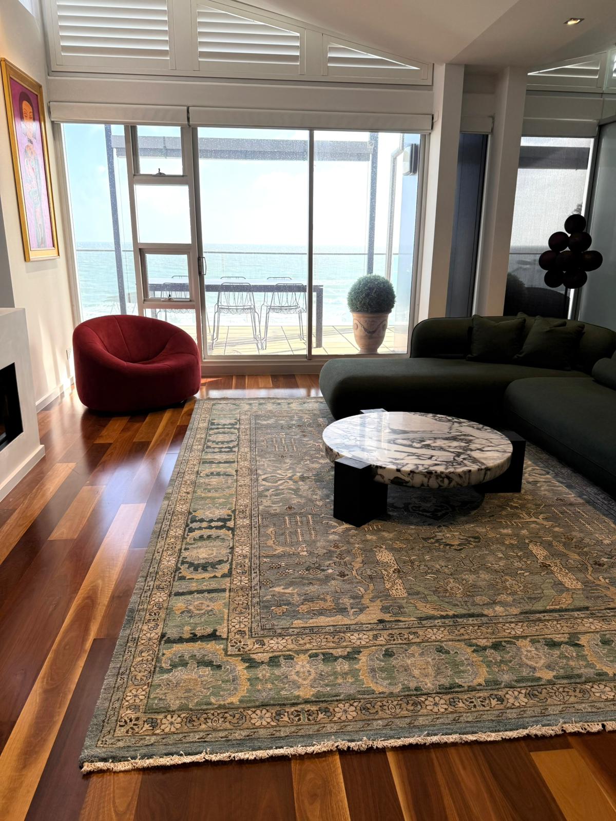 Heriz Seaside Blue Smoke Blue