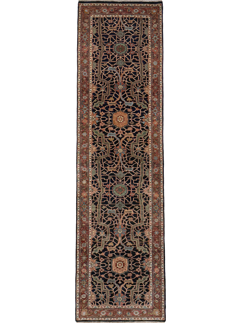 Herati Runner Blue Red