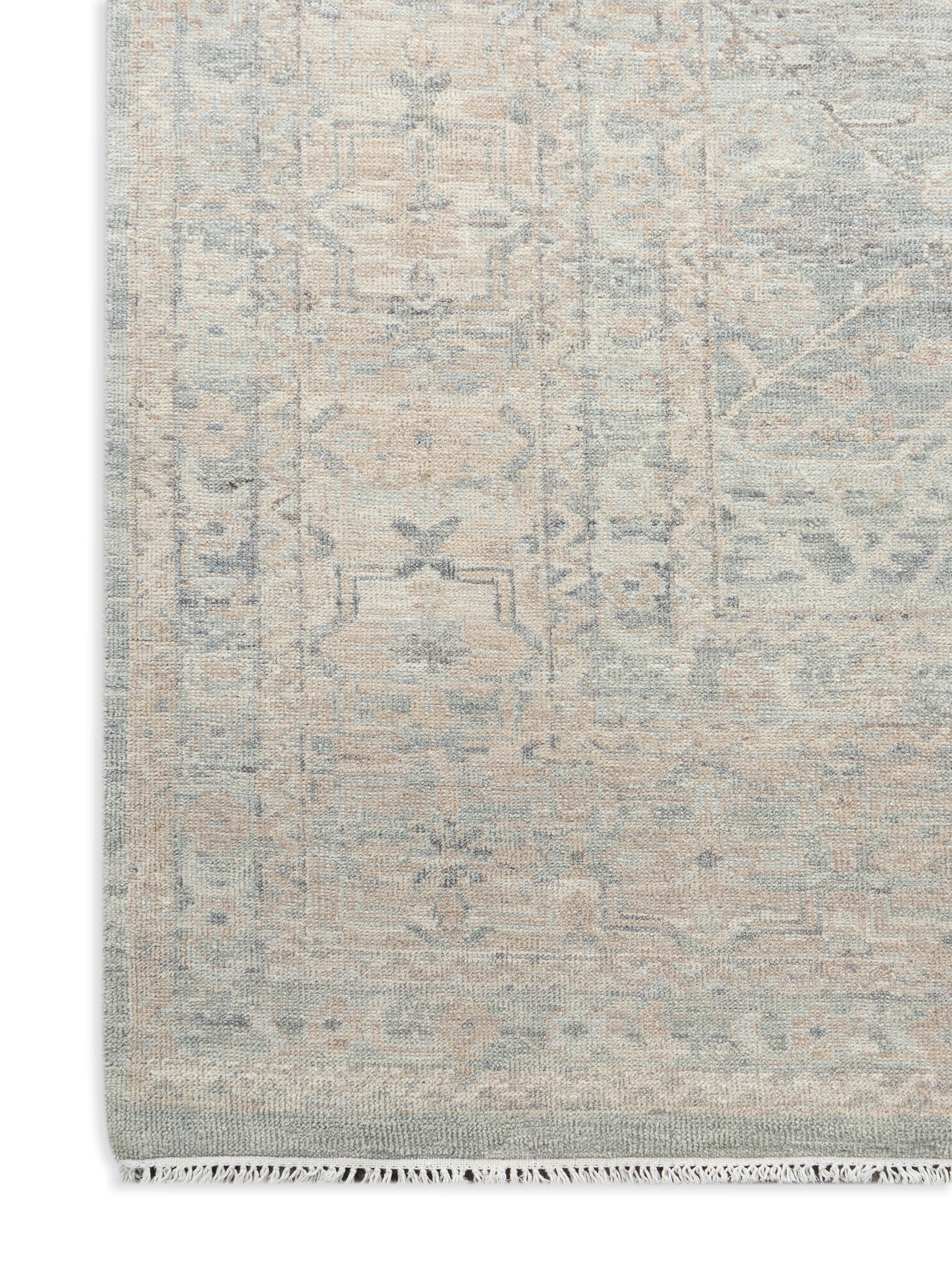 Oushak Sea Blue/Ivory