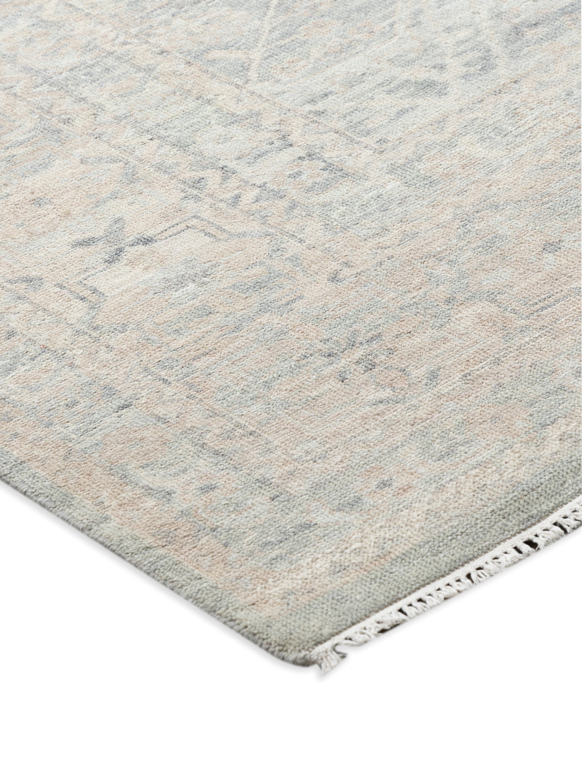 Oushak Sea Blue/Ivory