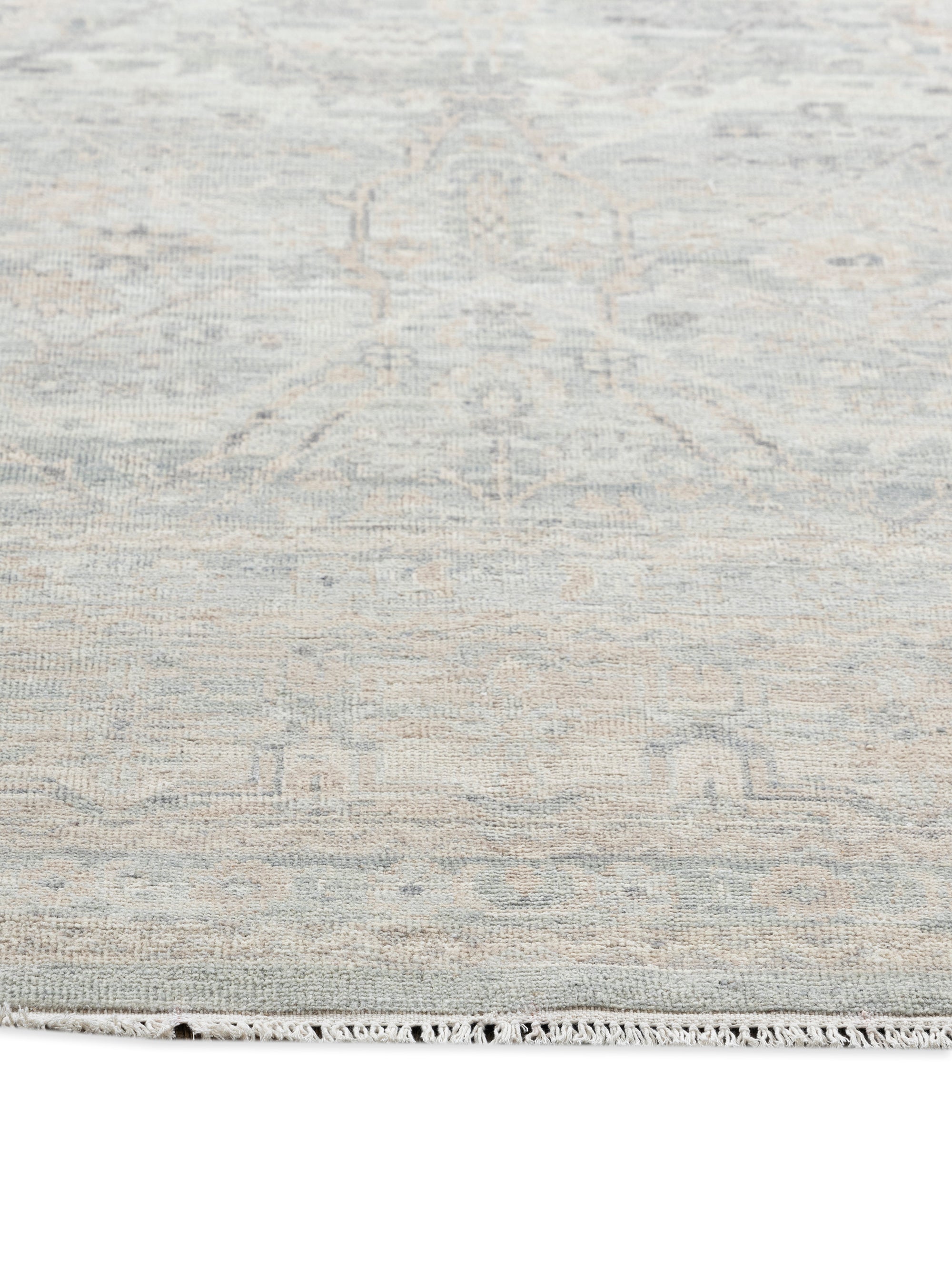 Oushak Sea Blue/Ivory